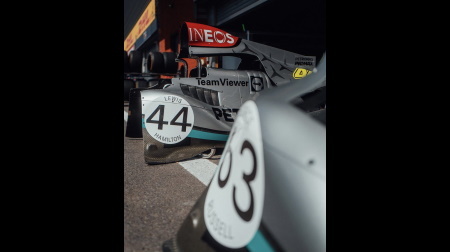 メルセデスAMG55周年スペシャルカラーリング＠F1ベルギーGP