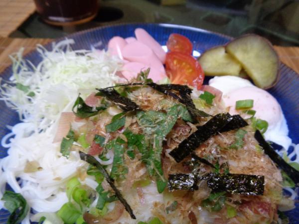 9/24　家食・ｻﾗﾀﾞ素麺