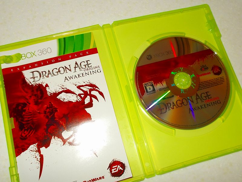 東芝サムスン製 DVD ドライブ TS-H352D の SH-D162D 化メモ、DVD ドライブ SH-D162D と Xbox Backup Creator で Xbox 360（XGD2）ディスクダンプ結果、Dragon Age: Origins - Awakening（Xbox 360） ディスク