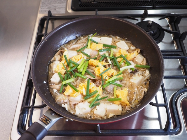 豆腐と炒り卵の皿うどん033_R