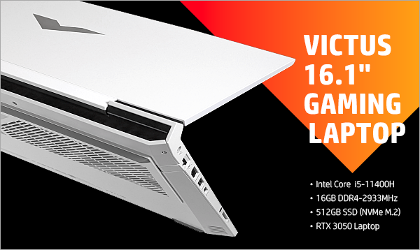 実機レビュー】Victus 16-d（インテル）：Core i5-11400H, RTX 3050 Laptop 搭載