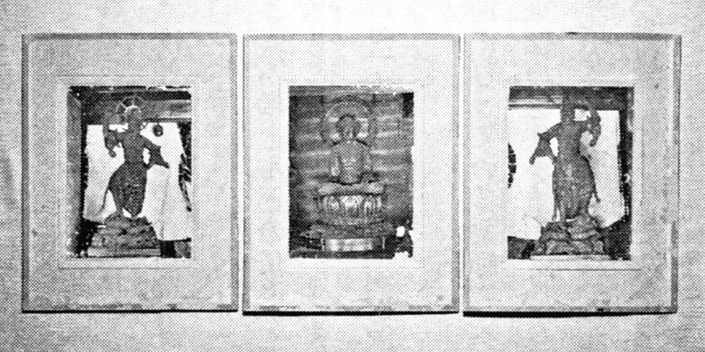 265興善寺古写真：興善寺に残されている3枚の仏像古写真