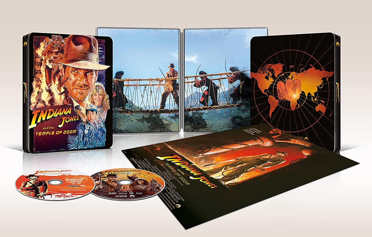 インディ・ジョーンズ 魔宮の伝説 4K Ultra HD スチールブック Indiana Jones and the Temple of Doom Japan steelbook
