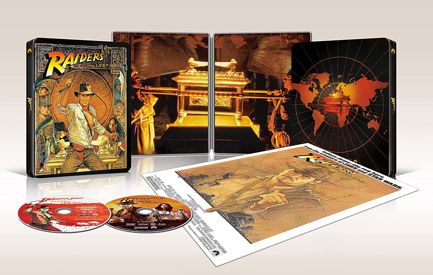 インディ・ジョーンズ レイダース 失われたアーク(聖櫃) 4K Ultra HD スチールブック Raiders of the Lost Ark Japan  steelbook