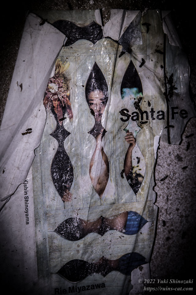 2階に落ちていた宮沢りえの写真集「Santa Fe」の表紙