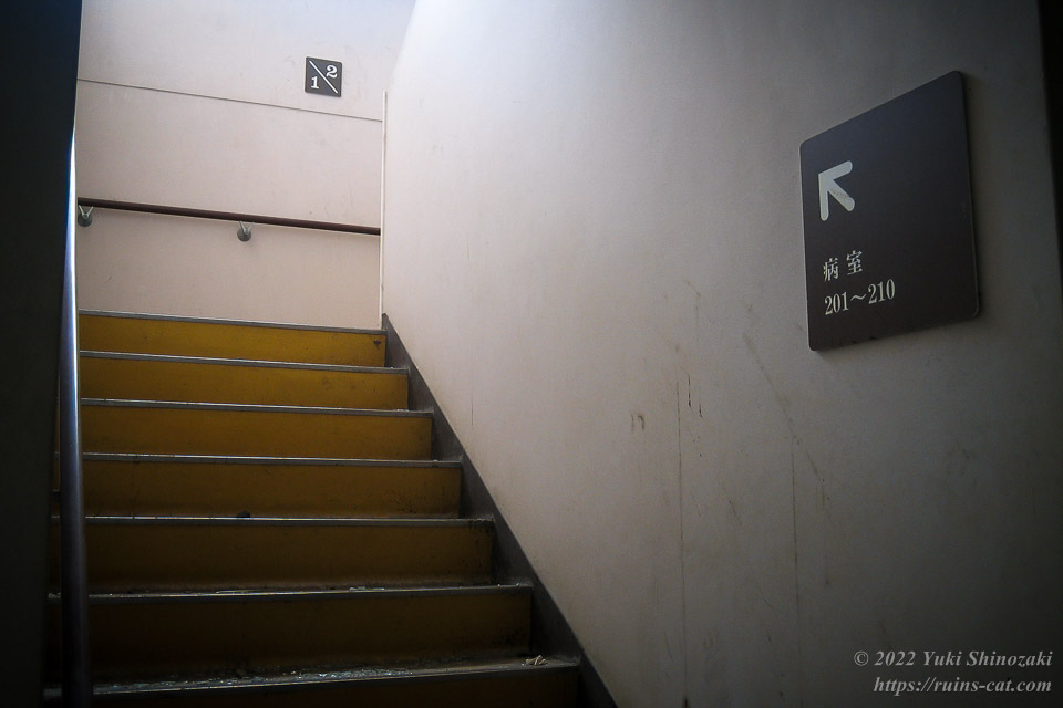 ポプラ病院の階段