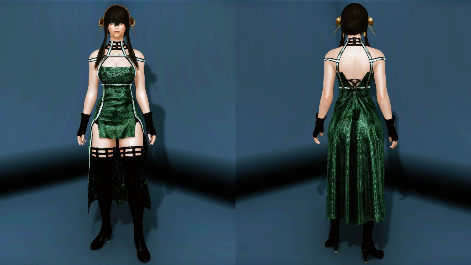 ThornPrincessSSE 121-1 Pose Dress Emerald 2
