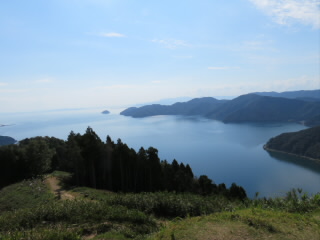 滋賀賤ヶ岳琵琶湖景色