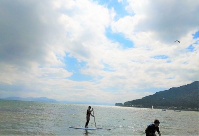 10月　琵琶湖 サップ